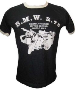 T-SHIRT B.M.W R.75 ΜΑΥΡΟ