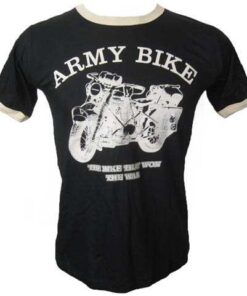 T-SHIRT ARMY BIKE ΜΑΥΡΟ ΣΧΕΔΙΟ 1